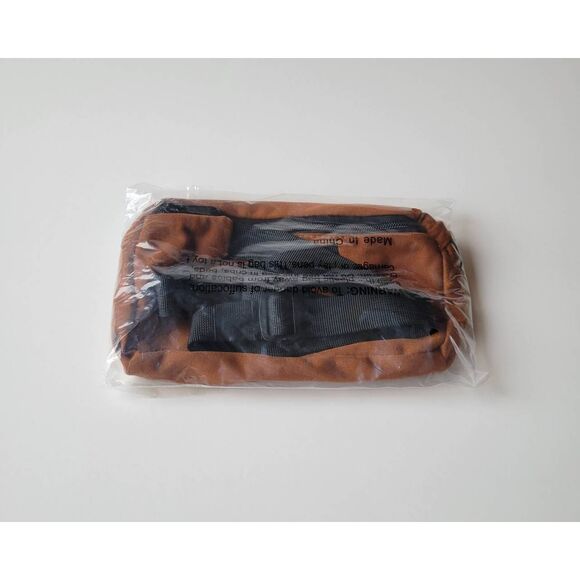 Travis Scott Astroworld Embroidered Fanny Pack / Belt Bag Brown New - Picture 2 of 2